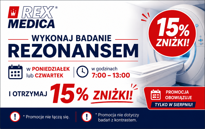 Badanie rezonansem magnetycznym 3 odcinków kręgosłupa